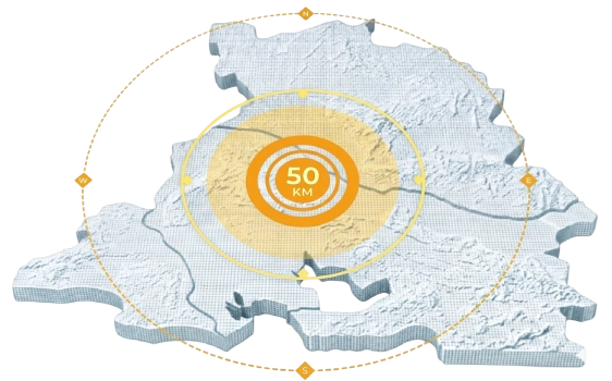 Zones d'intervention près de Chateaurenard